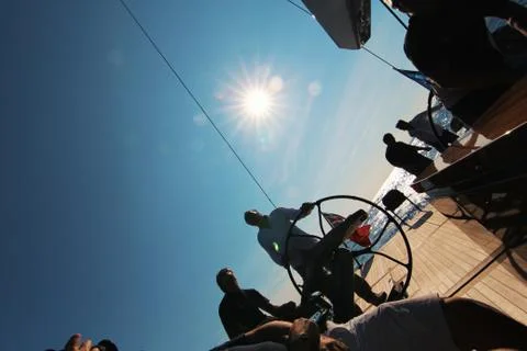 Summer day sailing Foto stock