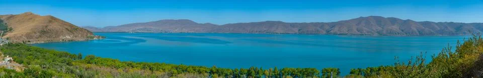Summer day at Sevan lake in Armenia Stock Photos