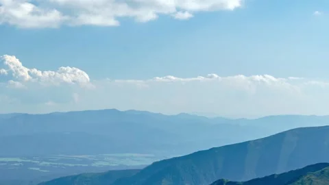 Summer Day Timelapse: Tatra Mountains Border Vista Stock Footage 308190472