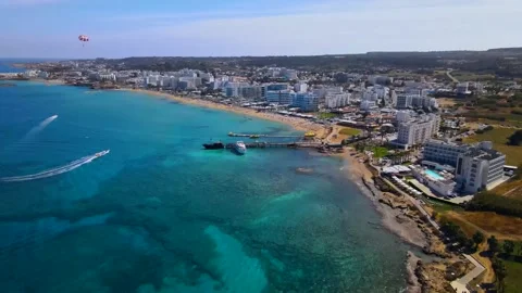 Summer days in Protaras, Cyprus Stock Footage 307305165
