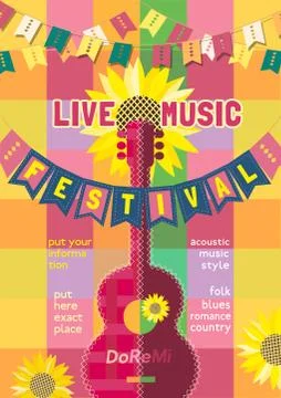 Summer decorative frame Stock Illustration