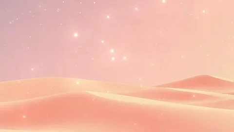 Summer Desert Scene - Animated Seamless Loop Stock Footage 305227620
