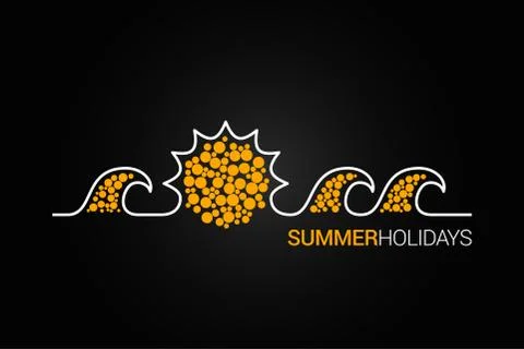 Summer design background Stock Illustration