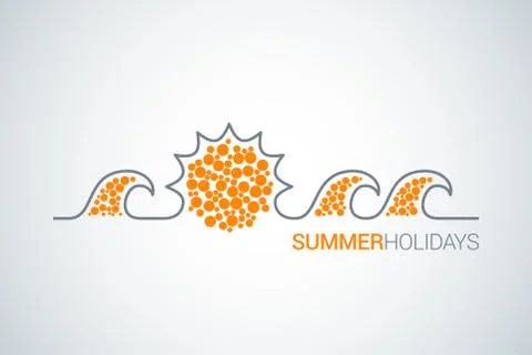 Summer design background Stock Illustration