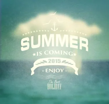 Summer Design Stock Illustration