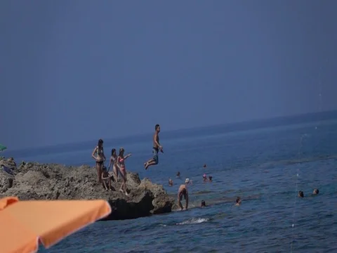 Summer dives Stock Footage 78702895