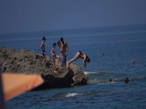 Summer dives Video stock 78707209