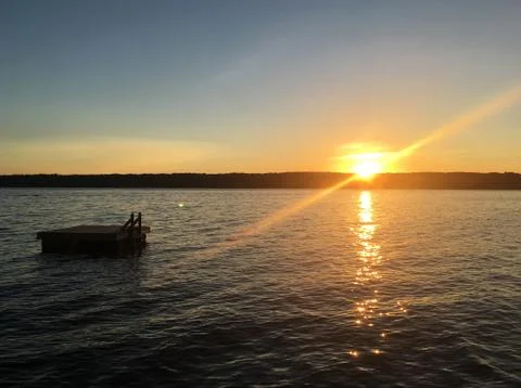 Summer Dock Foto stock
