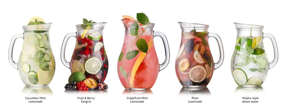 Summer drinks collection Stock Photos