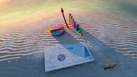Summer economy Stock Illustration