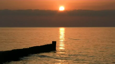 Summer Evening at Ahrenshoop Beach - Baltic Sea, Northern Germany 스톡 동영상 33845110