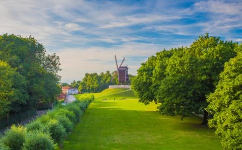 Summer evening in Brugge Foto stock