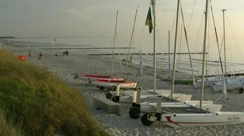 Summer Evening on Hiddensee Island - Baltic Sea, Northern Germany Видео 12422232