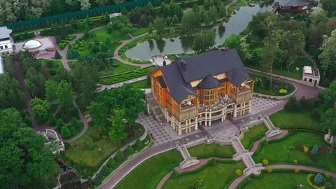 Summer evening picnic fly off to a spherical 360 panorama of the planet Stock Footage 126242556