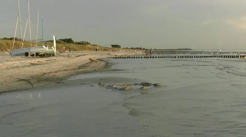 Summer Evening on Vitte Beach on Hiddensee Island - Baltic Sea, Germany Stockbeeldmateriaal 12440250