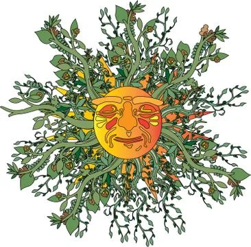 Summer Face Stock Illustration