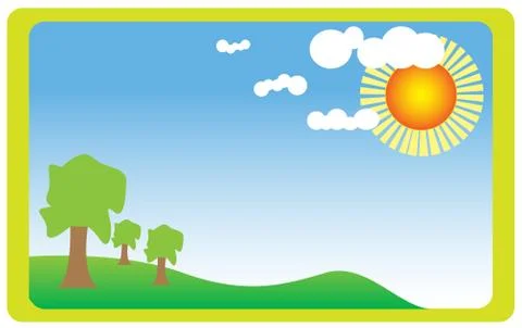 Summer field 스톡 일러스트