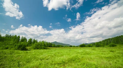 Summer field meadow timelapse with clouds Vidéo 38231868