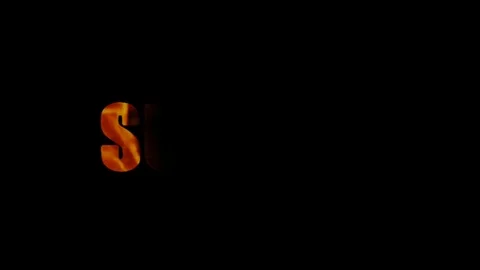 Summer fire animation text Stock Footage 123044201