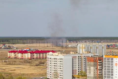 Summer fire concept. Stock Photos