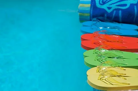 Summer flipflops 写真素材