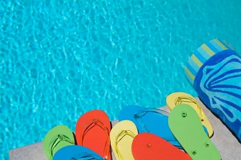 Summer flipflops Stock Photos