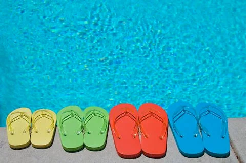Summer flipflops Stock Photos