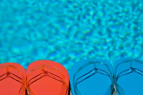 Summer flipflops 写真素材