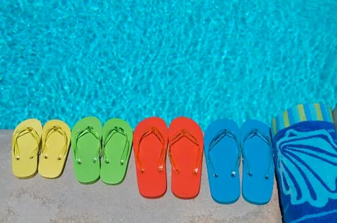 Summer flipflops 写真素材