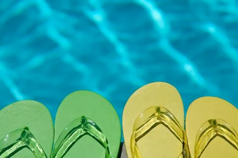 Summer flipflops 写真素材