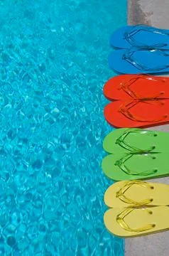 Summer flipflops 写真素材