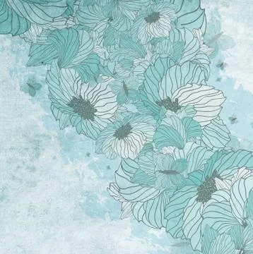 Summer Floral Background Stock Illustration