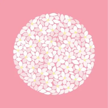 Summer floral decorations Stock Illustration