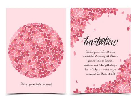 Summer floral decorations Stock Illustration