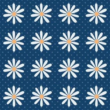 Summer floral pattern Stock Illustration