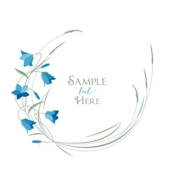 Summer flower campanula Stock Illustration