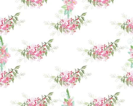 Summer flower composition Illustrazione stock