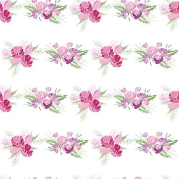 Summer flower composition Illustrazione stock