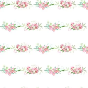 Summer flower composition Stock Illustration