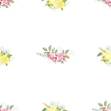 Summer flower composition Stock Illustration