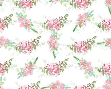 Summer flower composition Stock Illustration