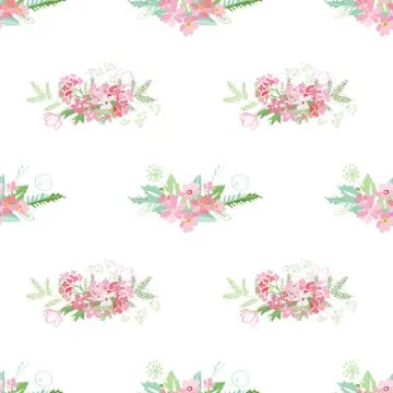 Summer flower composition Stock Illustration