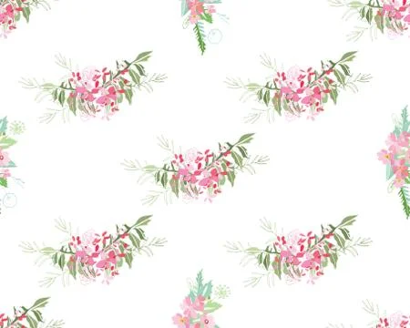 Summer flower composition Stock Illustration