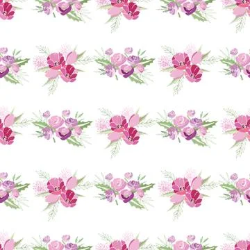 Summer flower composition Illustrazione stock