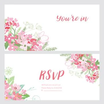 Summer flower composition Stock Illustration