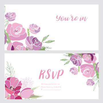 Summer flower composition Stock Illustration