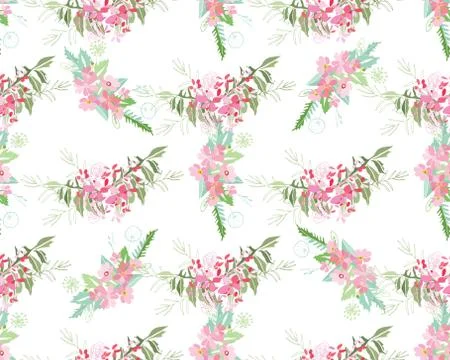 Summer flower composition Stock Illustration