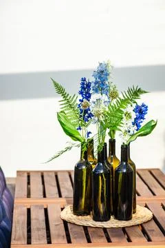 Summer flower composition 스톡 사진