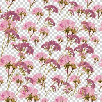 Summer flower texture seamless pattern design Stock Illustration