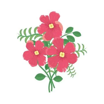 Summer flowers background Stock Illustration